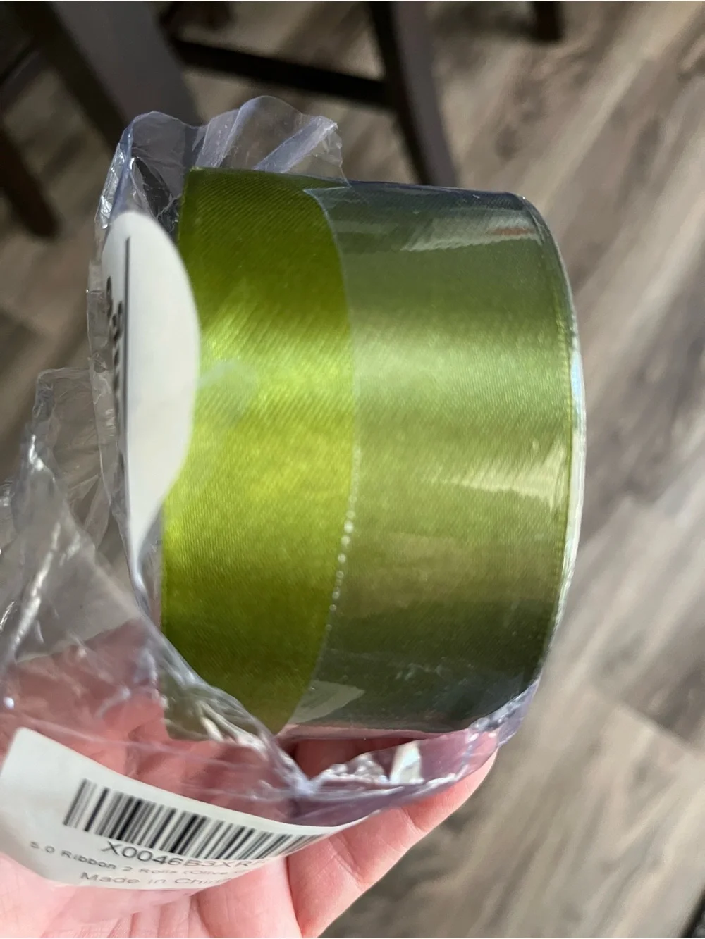 Satin Ribbon Roll - Olive Green